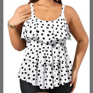~Yonique Women's Plus Size Tankini Swimsuits with Shorts Two Piece XL